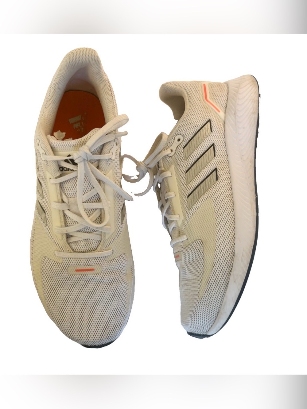 Adidas Men’s Lightweight Mesh Running Shoes - White